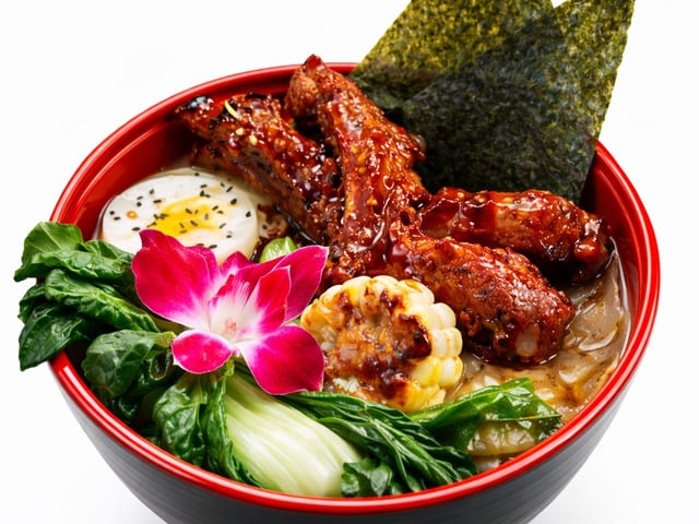 Spicy Boneyard BBQ Rib Tip Ramen.