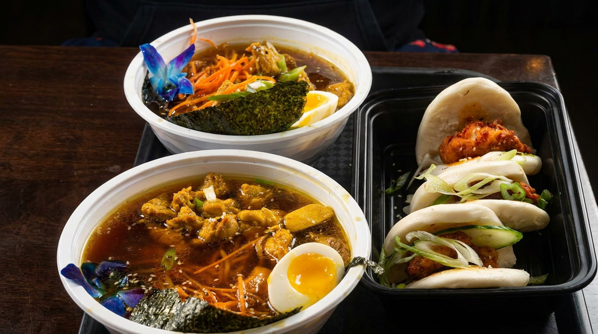 Curry chicken and Rib Tip ramen