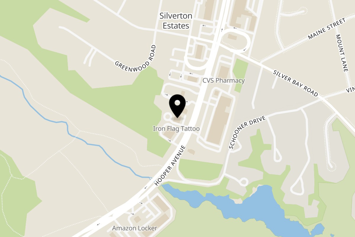 Map showing the location of Brick N Broth Ramen Company on 1776 Hooper Ave in Toms River